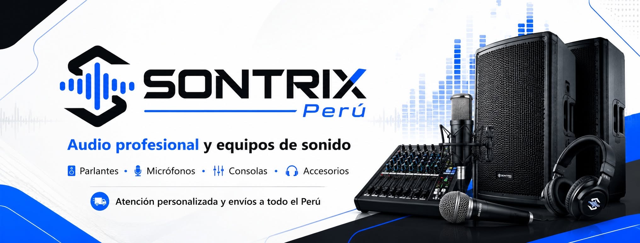 Equipos de audio profesional de Sontrix Perú